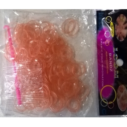 Ластички за Плетене Неон Оранж 200бр LOOM BANDZ